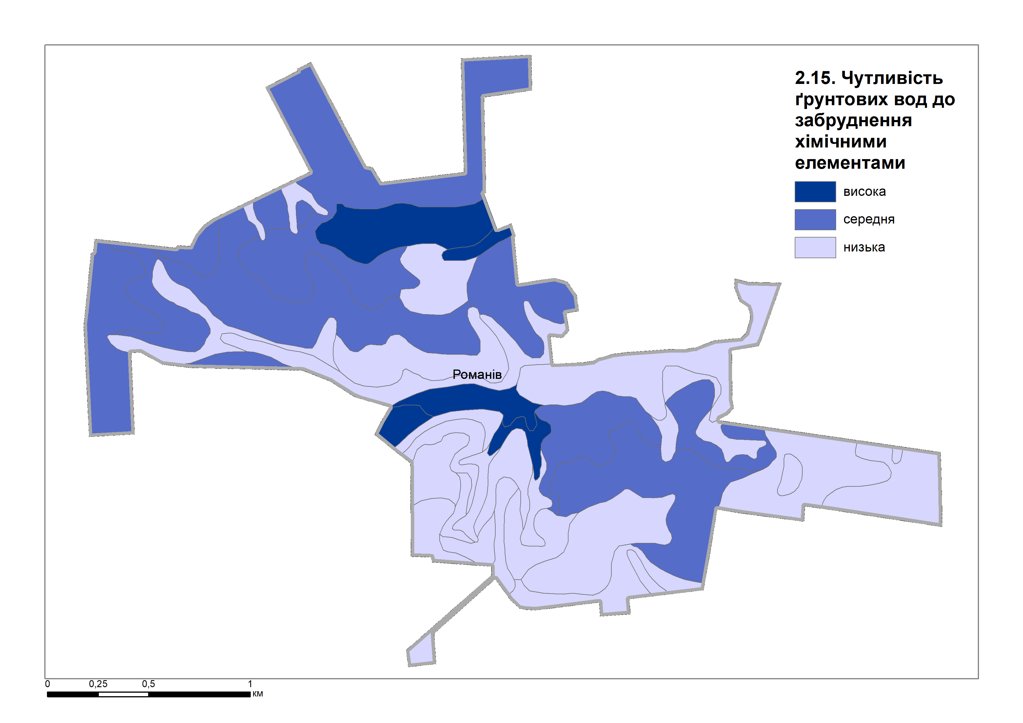 Чутливість грунтових вод до забруднення